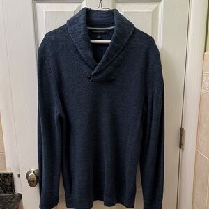 Banana Republic Men's Navy Turtleneck Sweater